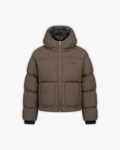 PUFFER JACKET BROWN