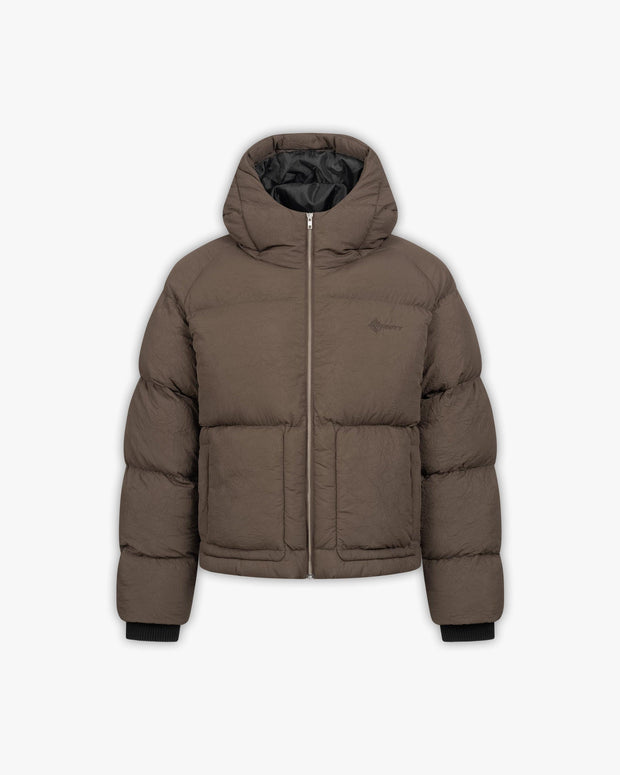 PUFFER JACKET BROWN