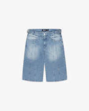 V-LOGO LIGHT BLUE JORTS