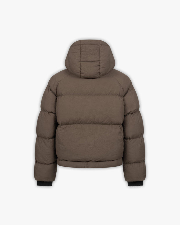 PUFFER JACKET BROWN