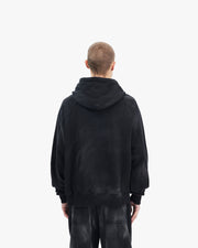 FADED WASH HOODIE BLACK