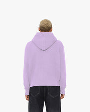 V-LOGO KNIT ZIP HOODIE LAVENDER