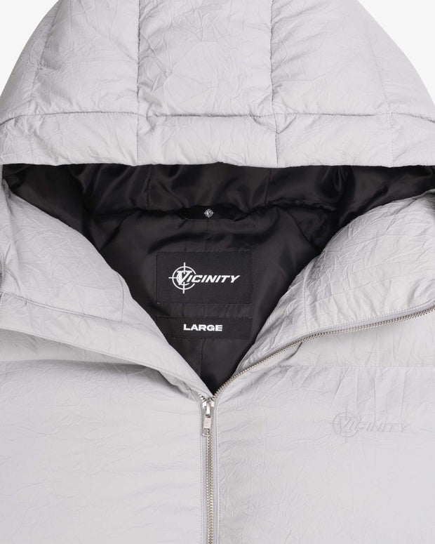 PUFFER JACKET LIGHT GREY