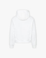 INSIDE OUT ZIP HOODIE WHITE