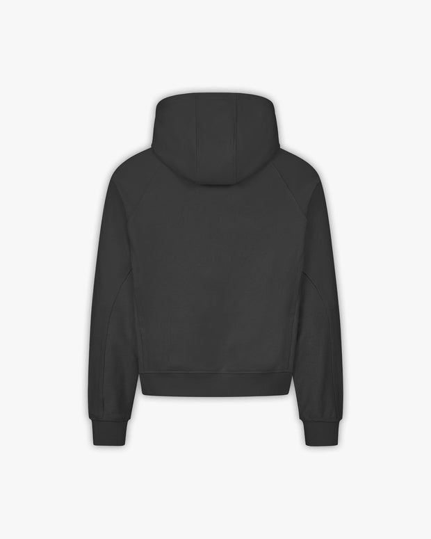 INSIDE OUT ZIP HOODIE ASH GREY