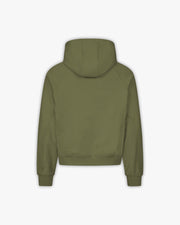 INSIDE OUT ZIP HOODIE KHAKI