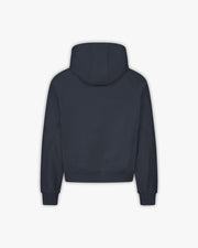 INSIDE OUT ZIP HOODIE NAVY