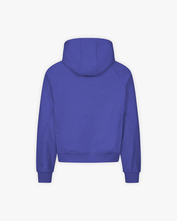 INSIDE OUT ZIP HOODIE OCEAN BLUE
