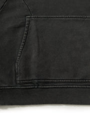 ACID WASHED HOODIE DARK GREY