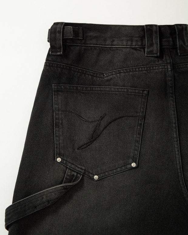 WILD SOUTH DENIM JORTS COAL