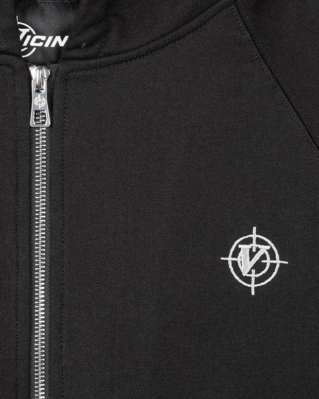 INSIDE OUT ZIP HOODIE BLACK