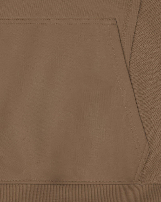 INSIDE OUT HOODIE CHOCOLATE BROWN