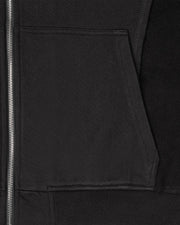 INSIDE OUT ZIP HOODIE BLACK