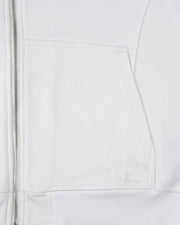 INSIDE OUT ZIP HOODIE WHITE