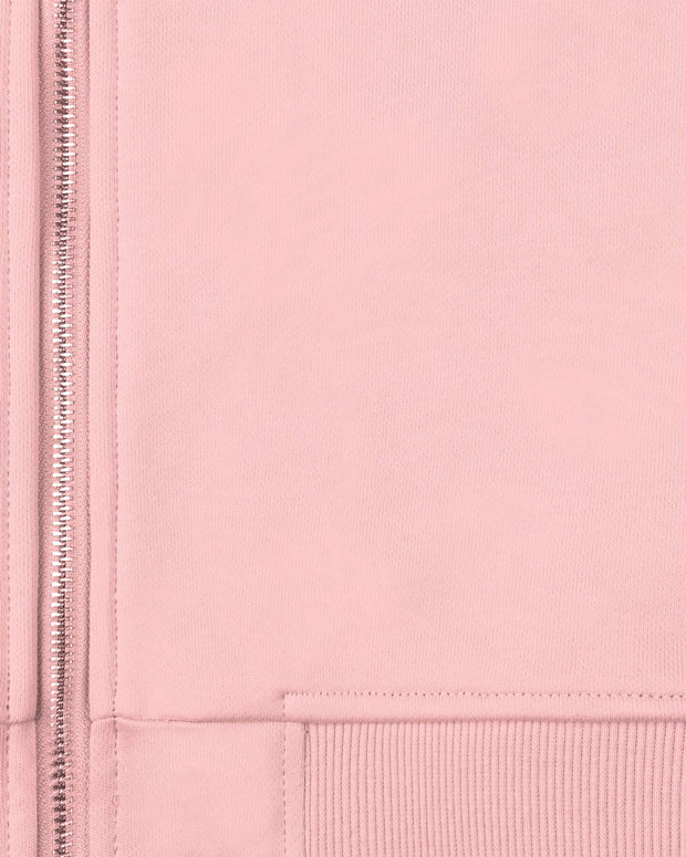 INSIDE OUT ZIP HOODIE PINK