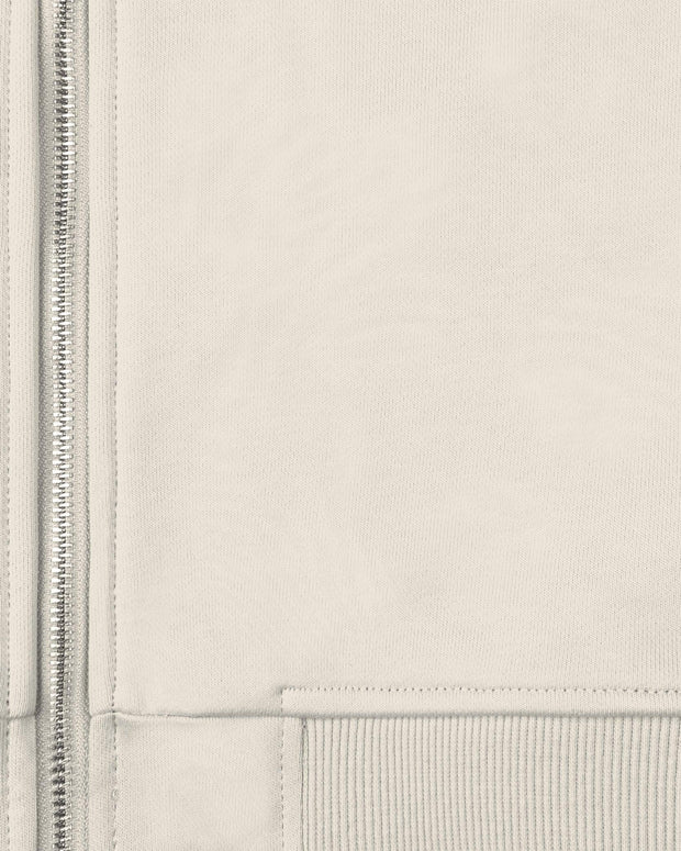 INSIDE OUT ZIP HOODIE BEIGE