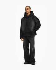 WILD SOUTH DENIM HOODIE COAL