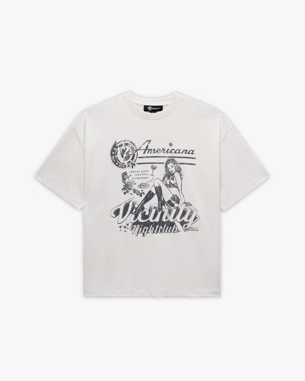 NIGHTCLUB TEE BEIGE