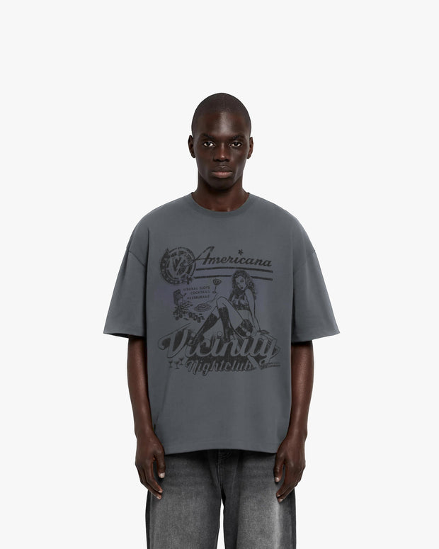 NIGHTCLUB TEE DARK GREY
