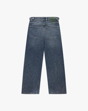 EMBOSSED SCRIPT LOGO DENIM BLUE