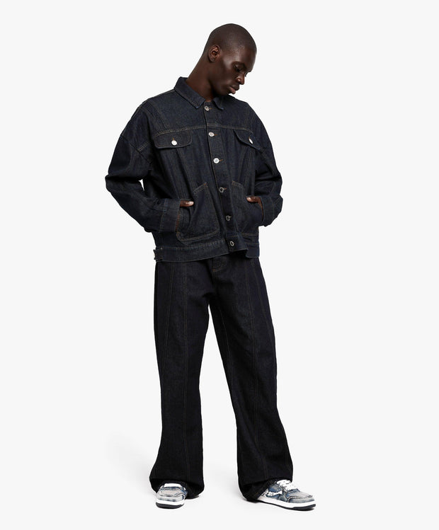 V-LOGO RAW DENIM