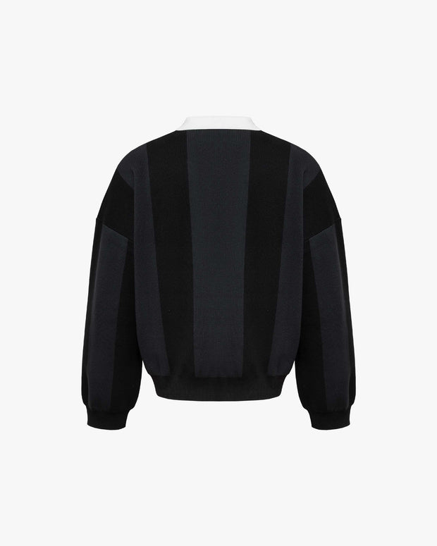 SPORTS TEAM JERSEY KNIT BLACK