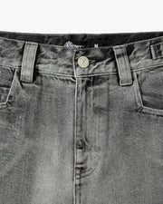IVORY DENIM JORTS