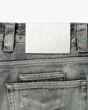 IVORY DENIM JORTS