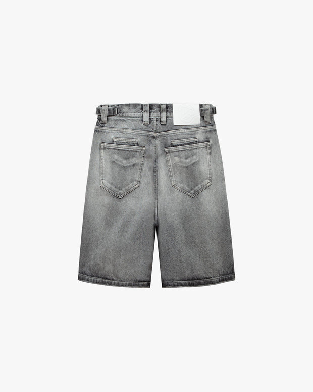 IVORY DENIM JORTS