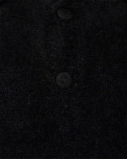 FAUX MINK POLO SWEATER BLACK