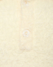 FAUX MINK POLO SWEATER CREAM