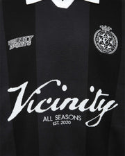 SPORTS TEAM JERSEY KNIT BLACK