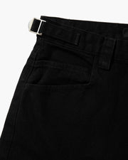 MIDNIGHT BLACK DENIM JORTS