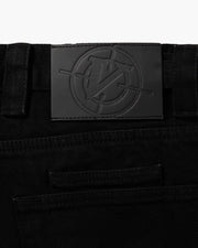 MIDNIGHT BLACK DENIM JORTS