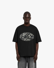 BROKEN SCRIPT TEE BLACK