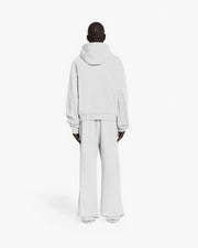 INSIDE OUT ZIP HOODIE LIGHT GREY
