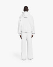 INSIDE OUT ZIP HOODIE WHITE