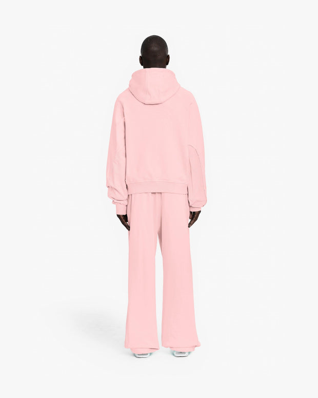 INSIDE OUT ZIP HOODIE PINK