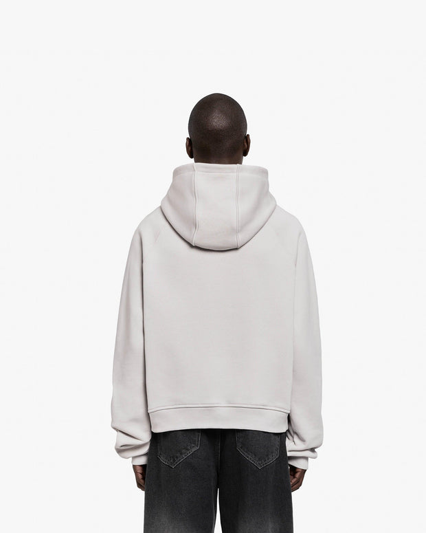 CONSTRUCTION LOGO HOODIE GREY