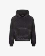 FADED WASH HOODIE BLACK