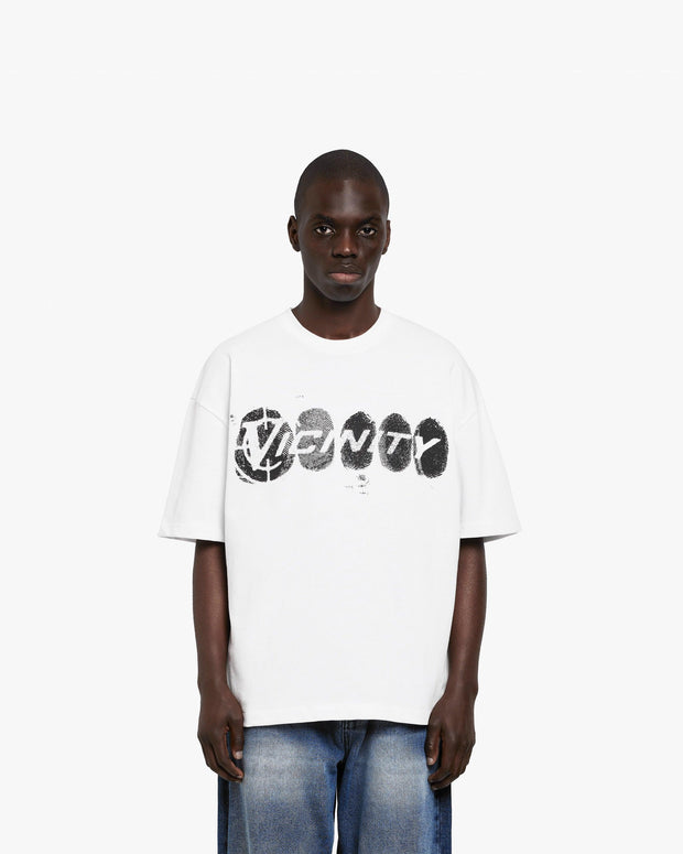 FINGERPRINT TEE WHITE