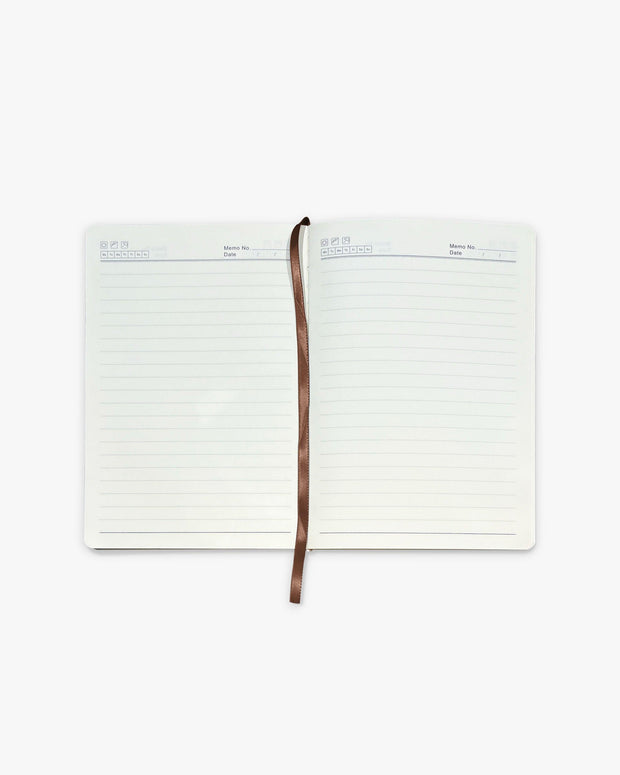 V-LOGO NOTEBOOK MOCHA