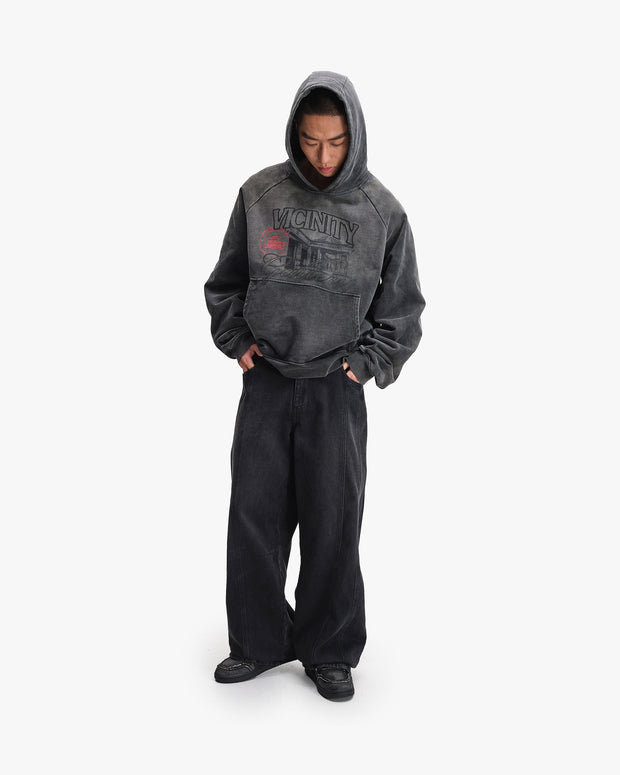 GALLERY HOODIE WASHED GREY