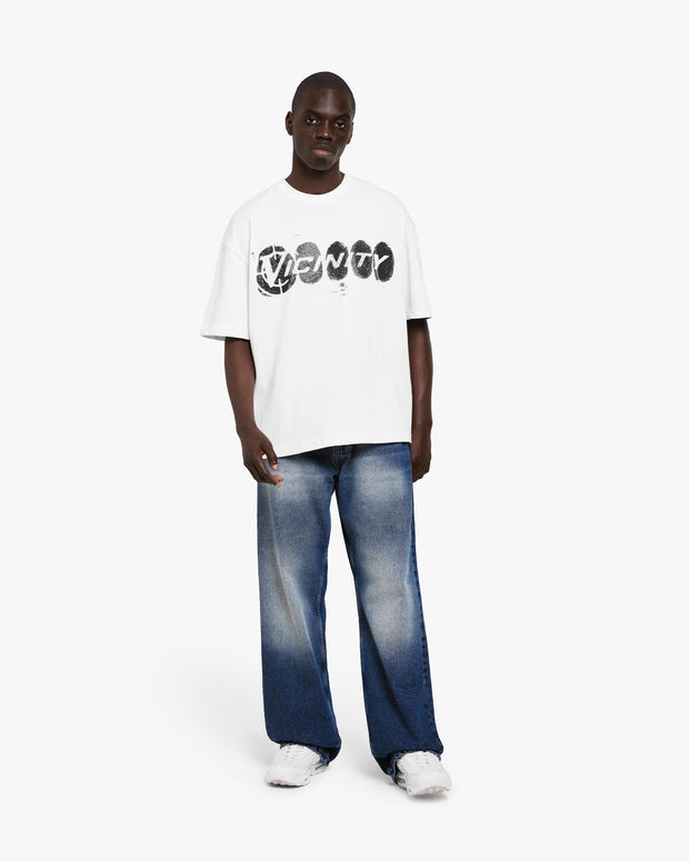 FINGERPRINT TEE WHITE