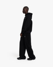 INSIDE OUT ZIP HOODIE BLACK