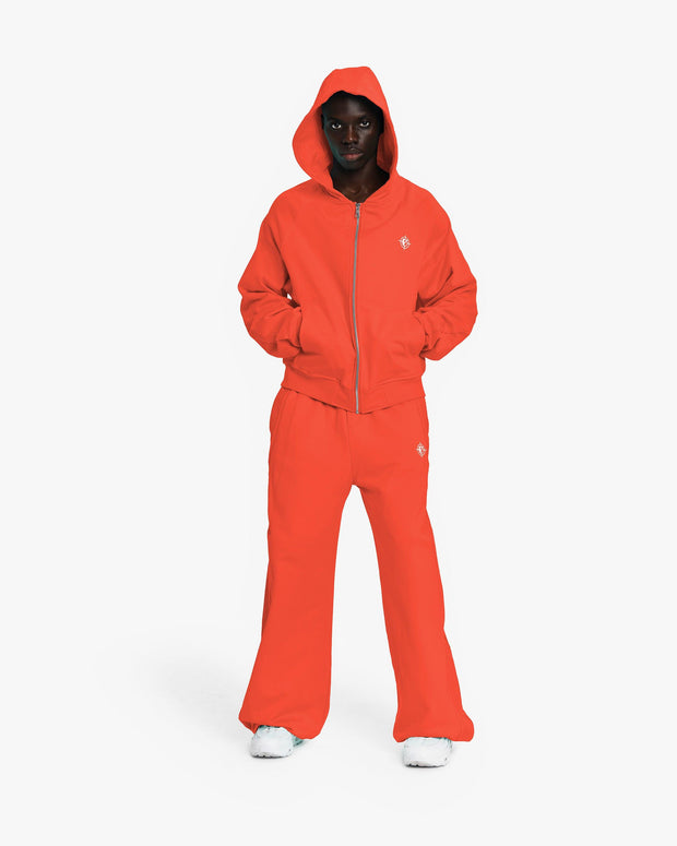 INSIDE OUT ZIP HOODIE STRAWBERRY
