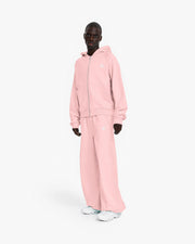 INSIDE OUT ZIP HOODIE PINK