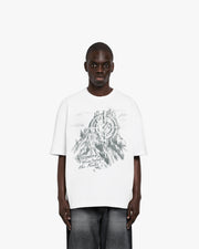 RISE ABOVE THE PEAKS TEE WHITE
