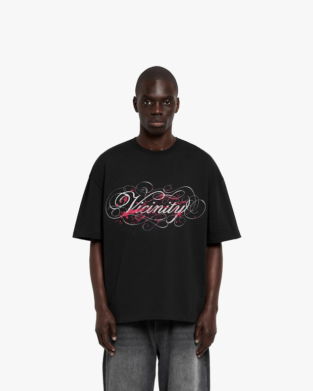 SPLATTER TEE BLACK