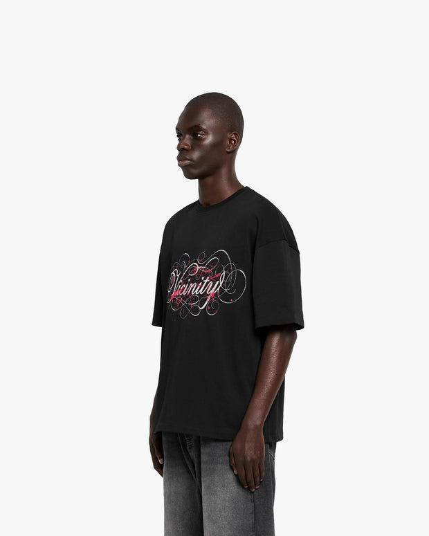 SPLATTER TEE BLACK